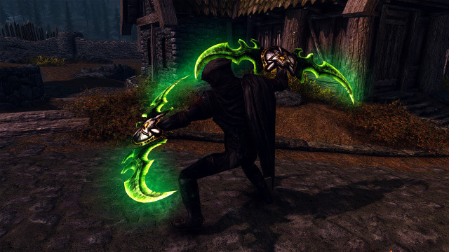 Man black outfit green glowing free wallpaper - medium preview image