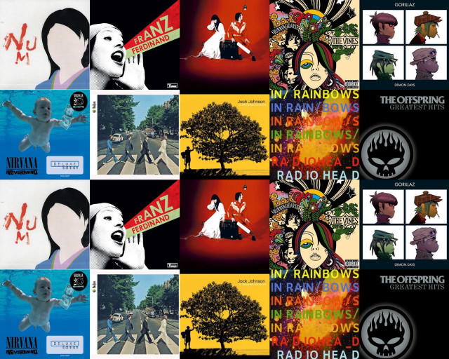 Beatles album covers artwork series free wallpaper - medium preview image
