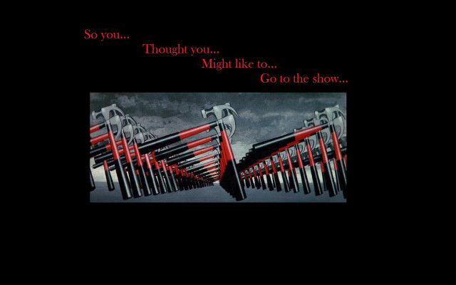 Red black structure caption image free wallpaper - medium preview image