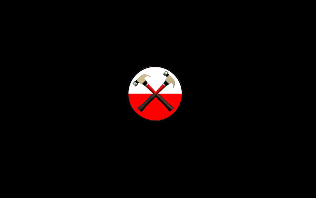 Red white circle crossed axes free wallpaper - medium preview image