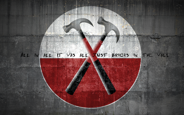 Crossed axes hammer mosaic moon free wallpaper - medium preview image