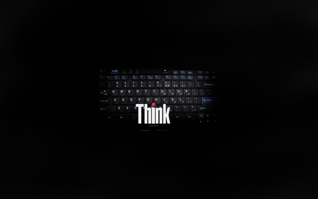 Black background think word red #2 free wallpaper - medium preview image