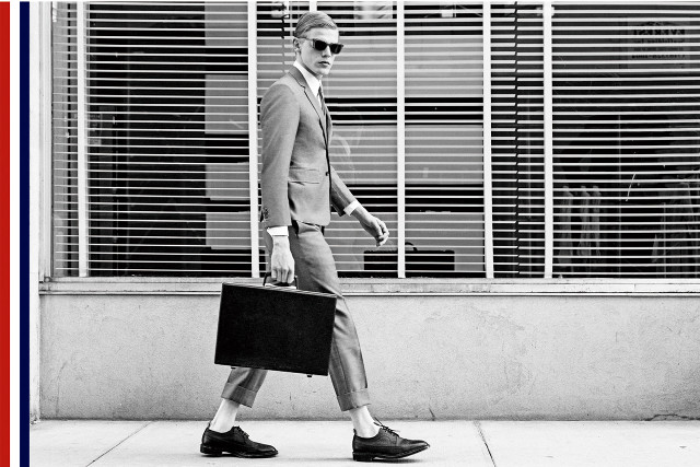 Stylized man in suit sunglasses free wallpaper - medium preview image