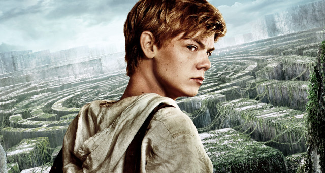 Young man maze city sky free wallpaper - medium preview image