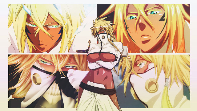 Eizan blonde green eyes armor free wallpaper - medium preview image