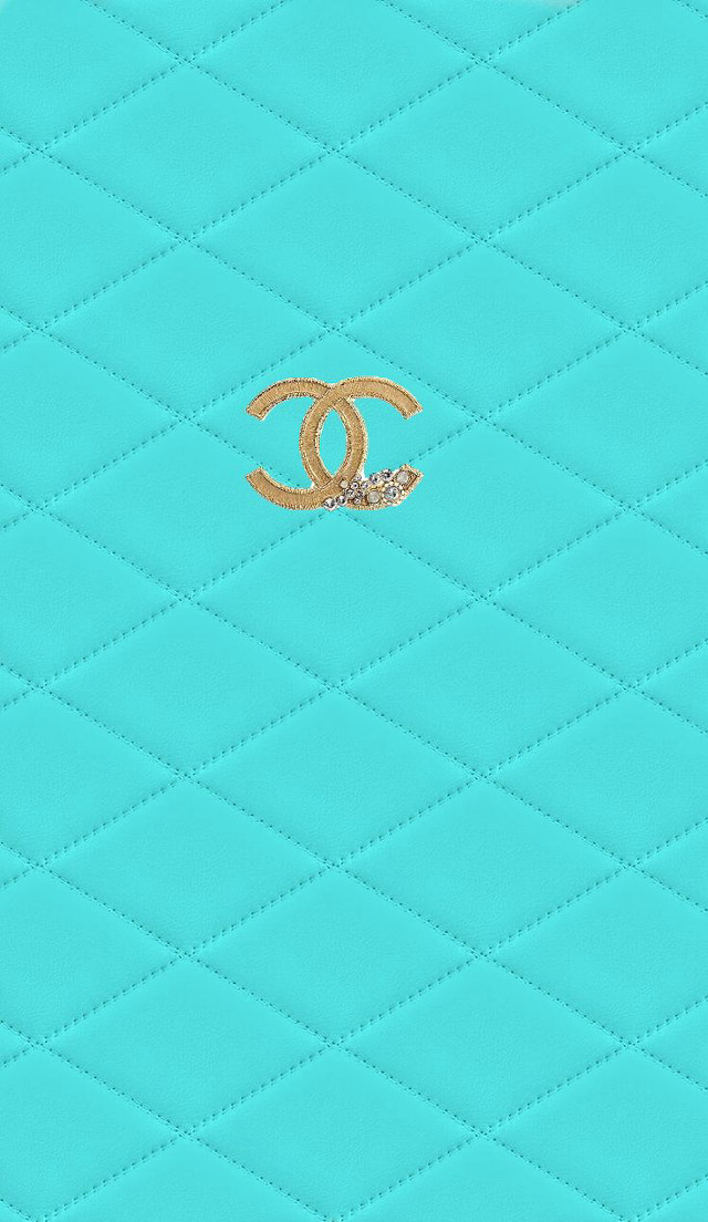 Blue quilted gold logo diamond free wallpaper - medium preview image