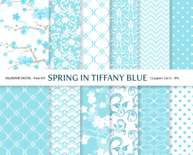 Blue white patterns paper decoration free wallpaper - medium preview image