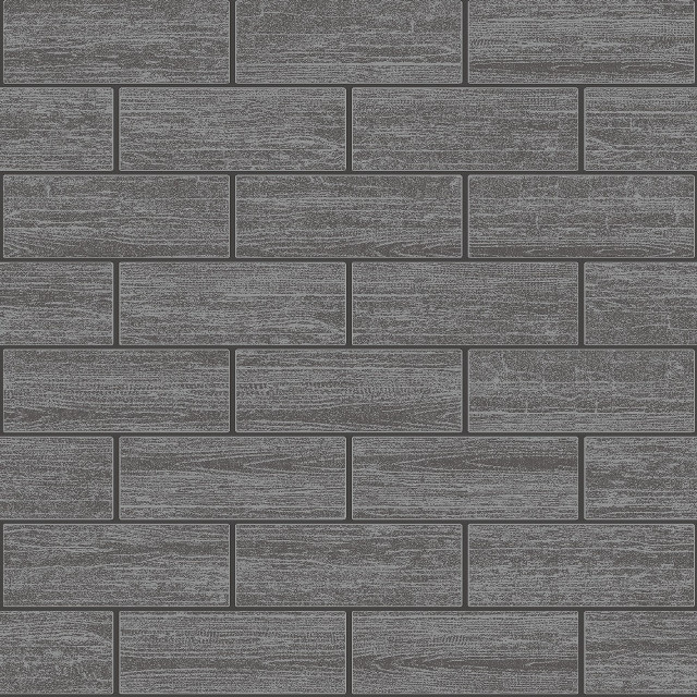 Gray brick wall black floor free wallpaper - medium preview image