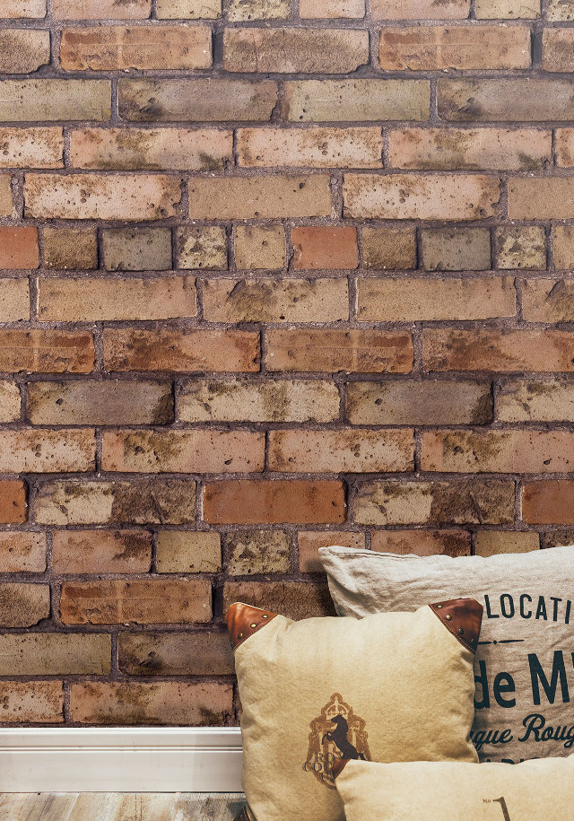 Brick wall pillows clocks background free wallpaper - medium preview image