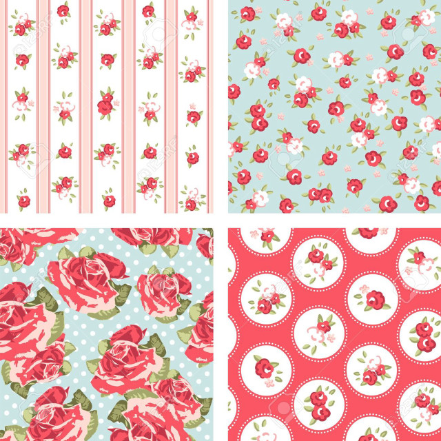 Roses polka dots patterns white #2 free wallpaper - medium preview image