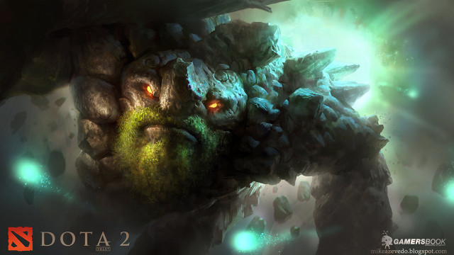 Glowing eyes green creature digital free wallpaper for desktop - medium preview image