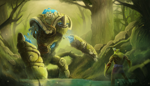 Creature forest man background looking free wallpaper - medium preview image