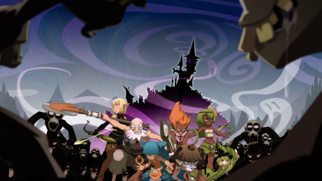 Cartoon characters castle bats flying #2 free wallpaper - medium preview image