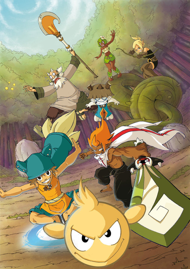 Cartoon people forest bird man free wallpaper - medium preview image