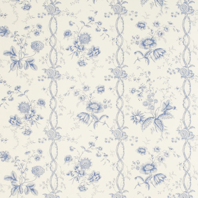 Blue white rococo floral vines #2 free wallpaper - medium preview image
