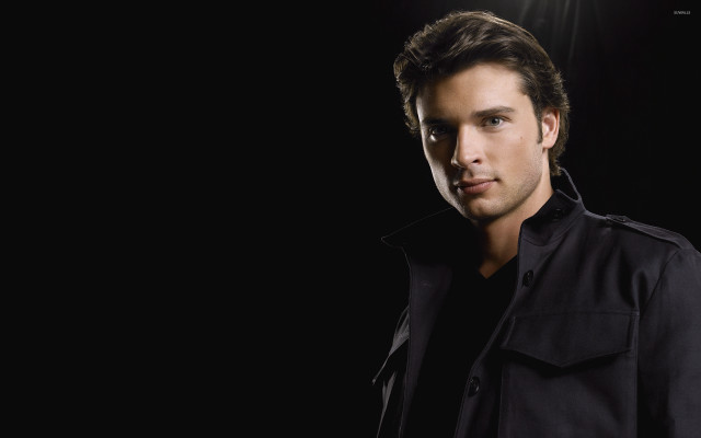 Man black shirt posing dark free wallpaper - medium preview image