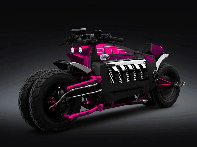 Pink motorcycle black background side free wallpaper - medium preview image
