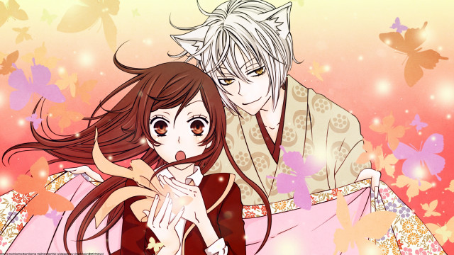 Anime couple long hair cat #2 free wallpaper - medium preview image