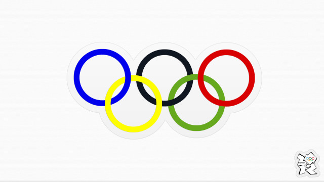 Olympic logo white background black #2 free wallpaper - medium preview image