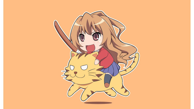 Cartoon character cat back sword free wallpaper for desktop - medium preview image