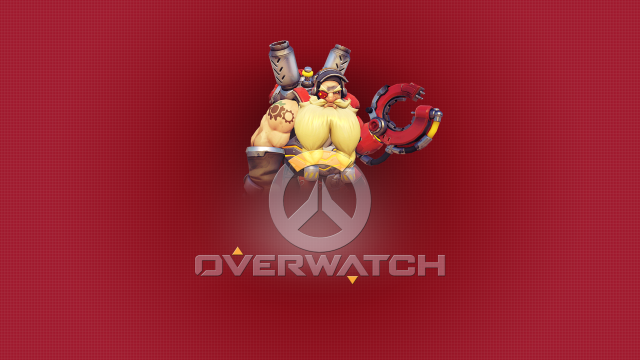 Overwatch logo characters bench red free wallpaper - medium preview image