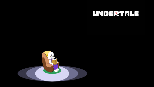 Cartoon character chair book undertale free wallpaper - medium preview image