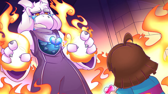 Cartoon character fire bear back free wallpaper - medium preview image