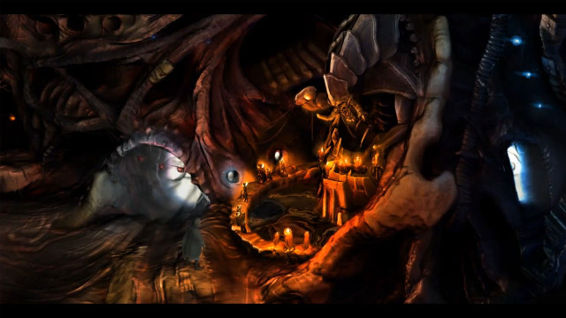 Cave man woman dragon background free wallpaper - medium preview image