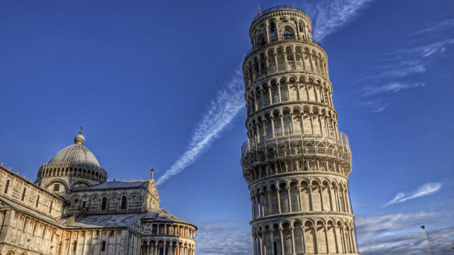 Tall tower sky background plane free wallpaper - medium preview image