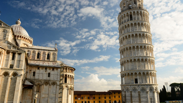Tall tower clock building side free wallpaper - medium preview image