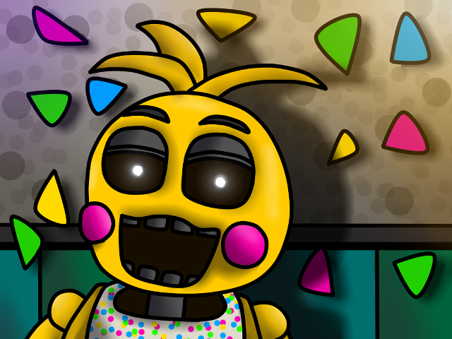 Cartoon character weird expression colorful free wallpaper - medium preview image