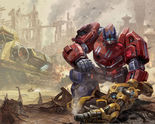 Giant robot city machine gun free wallpaper - medium preview image