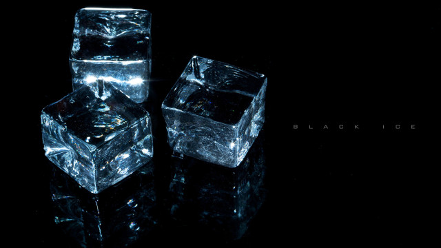 Ice cubes table black surface free wallpaper - medium preview image