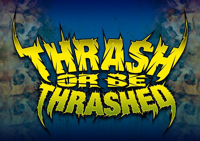 Blue yellow background thrash yellow free wallpaper - medium preview image
