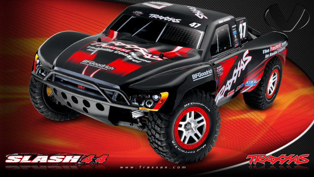 Black truck red white graphics free wallpaper - medium preview image