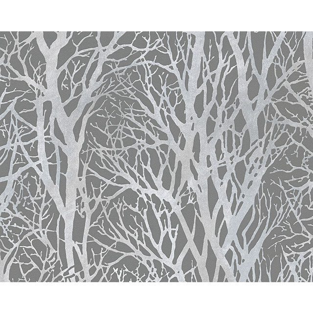 Large tree gray background white free wallpaper - medium preview image