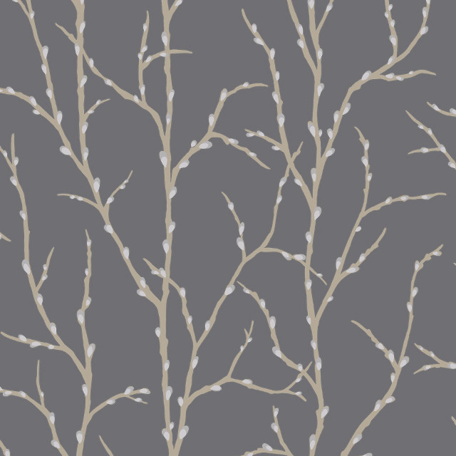 Tree white branches gray background free wallpaper - medium preview image