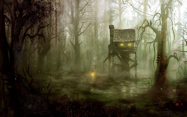 House woods lantern roof tree free wallpaper - medium preview image