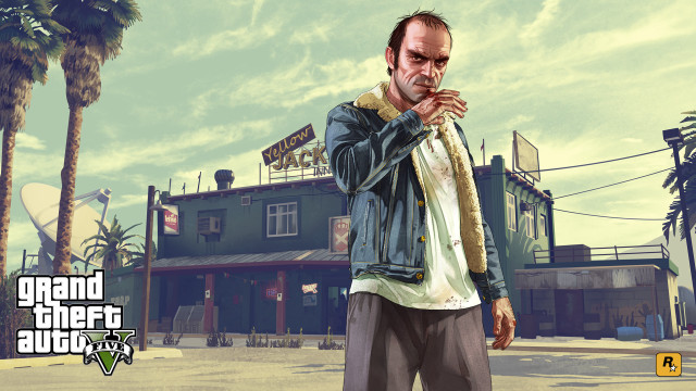 Man building cigarette scarf standing free wallpaper - medium preview image