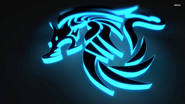 Blue black animal black background #4 free wallpaper - medium preview image