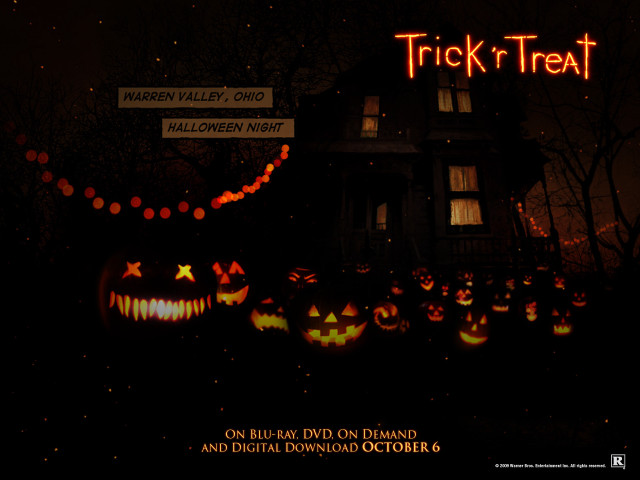 House trick or treat sign free wallpaper - medium preview image