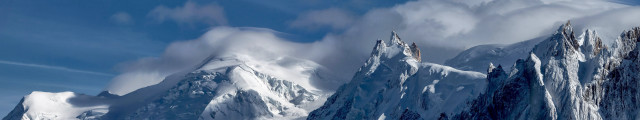 Snowy mountain blue sky clouds #13 free wallpaper - medium preview image