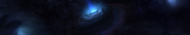 Black hole blue light space free wallpaper - medium preview image