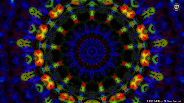 Colorful kaleii black blue red free wallpaper - medium preview image