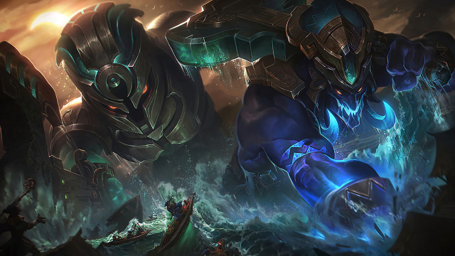 Giant robot storm boat water free wallpaper - medium preview image