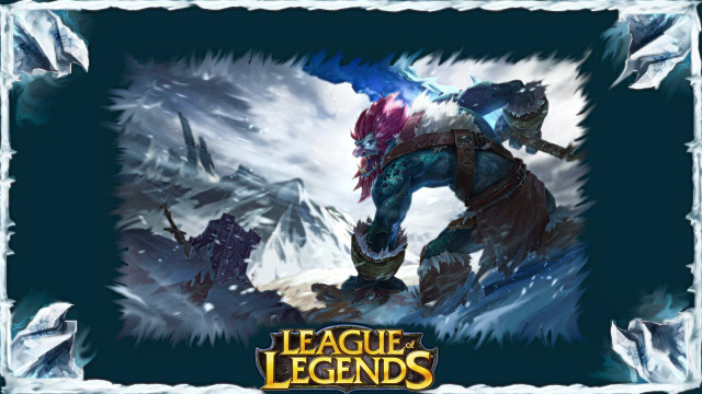 Man sword giant creature ice free wallpaper - medium preview image