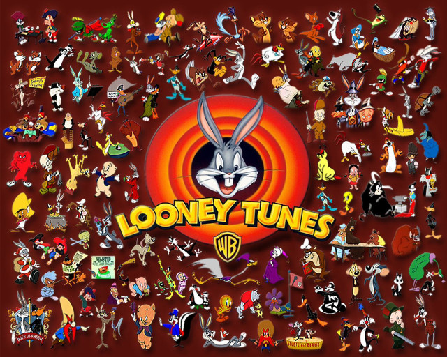 Loony tunes cartoon characters grouped free wallpaper - medium preview image