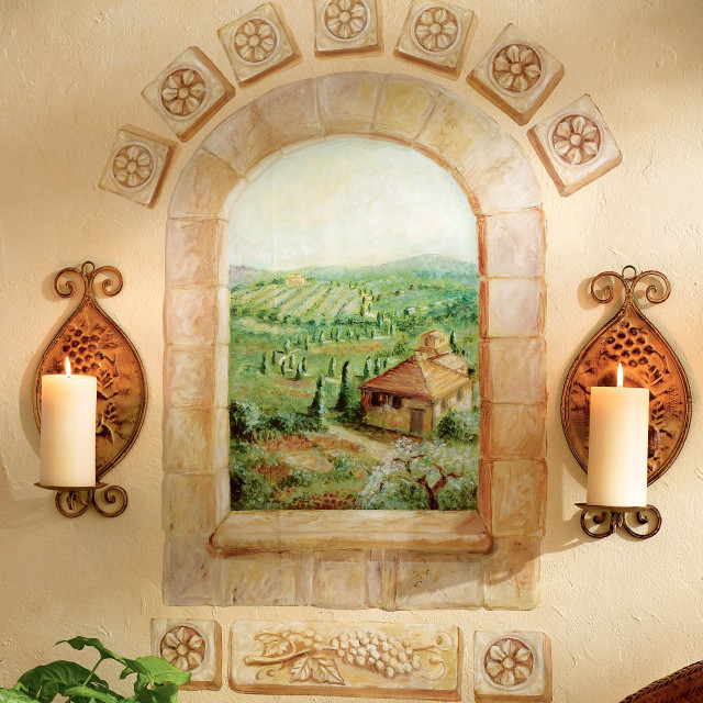 Farm scene painting candles potted free wallpaper - medium preview image