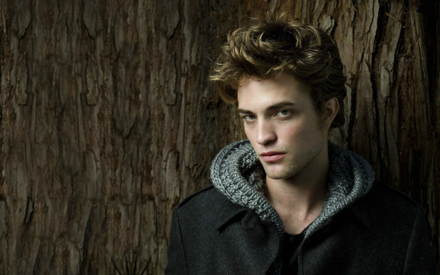 Man scarf serious tree trunk free wallpaper - medium preview image