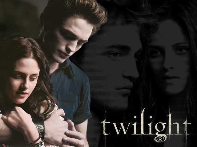 Couple people standing poster twilight free wallpaper - medium preview image